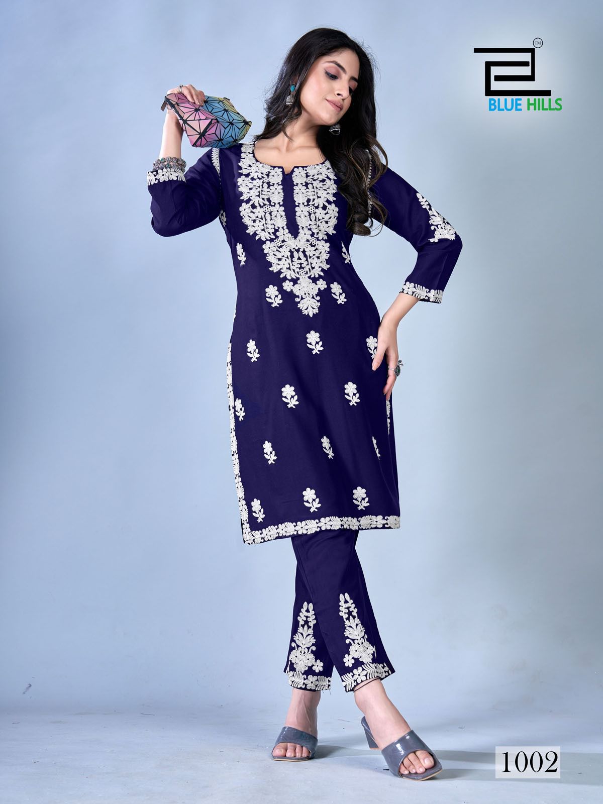 Sunburn 2024 By Blue Hills Rayon Embroidery Kurti With Bottom Wholesale Clothing Suppliers In India
